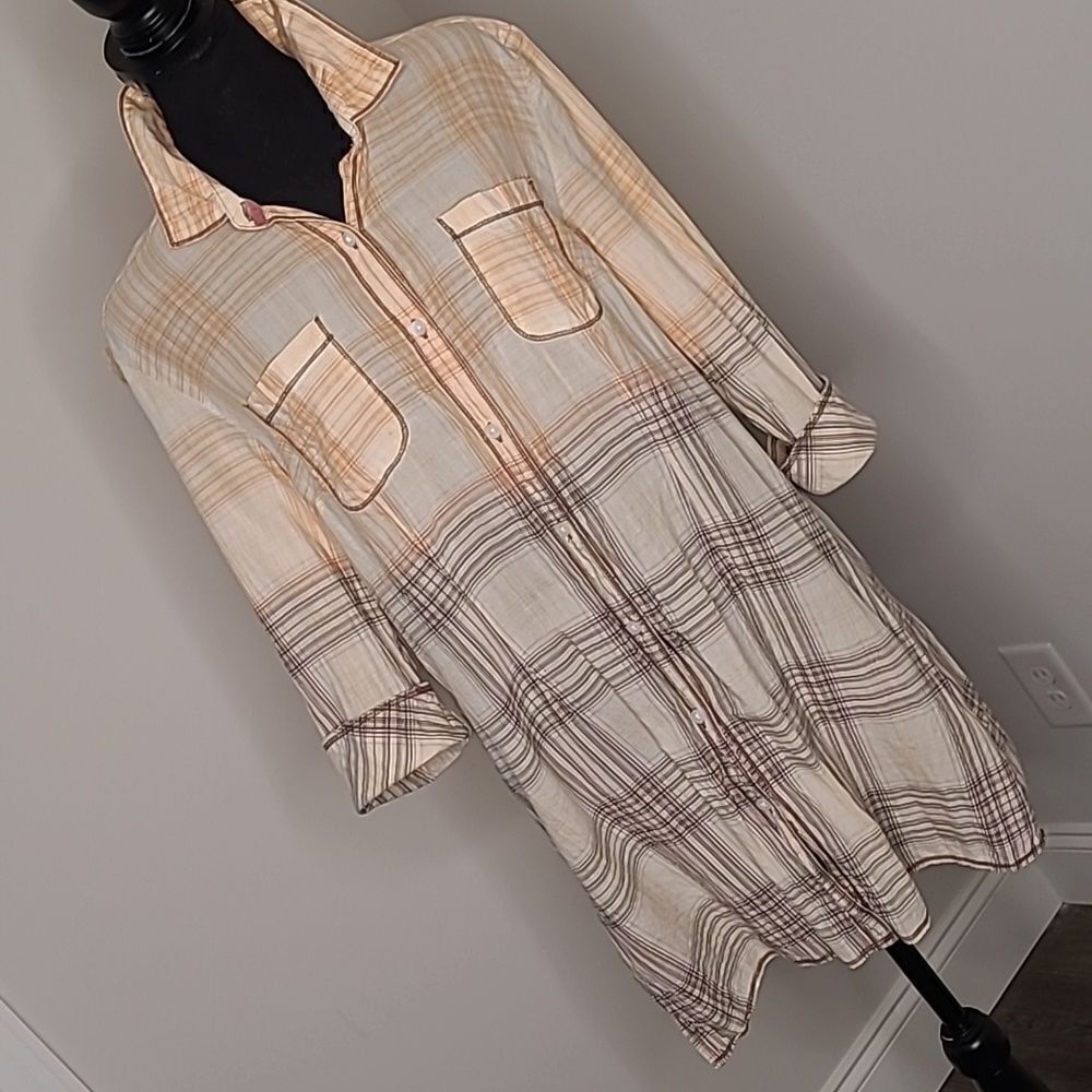 North River Outfitters sz L button front shirt/dress